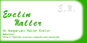 evelin maller business card
